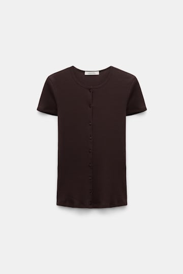 Dorothee Schumacher Rippenshirt chocolate