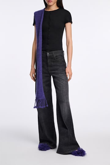 Dorothee Schumacher Rippenshirt pure black