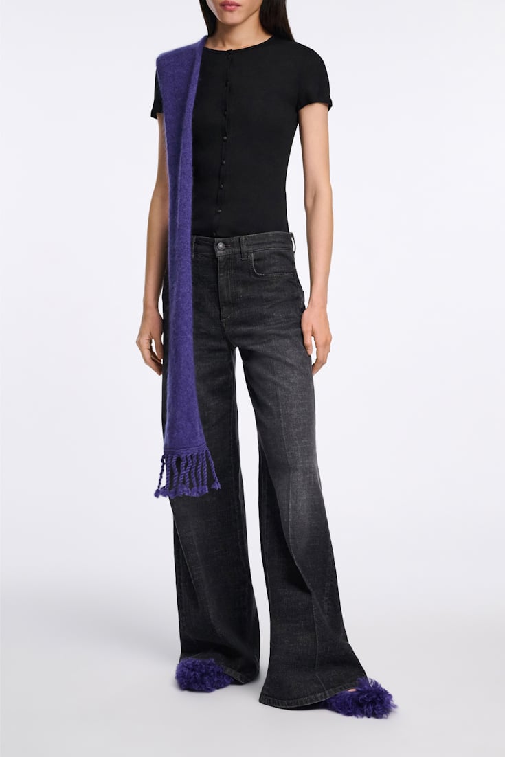 Dorothee Schumacher Rippenshirt pure black