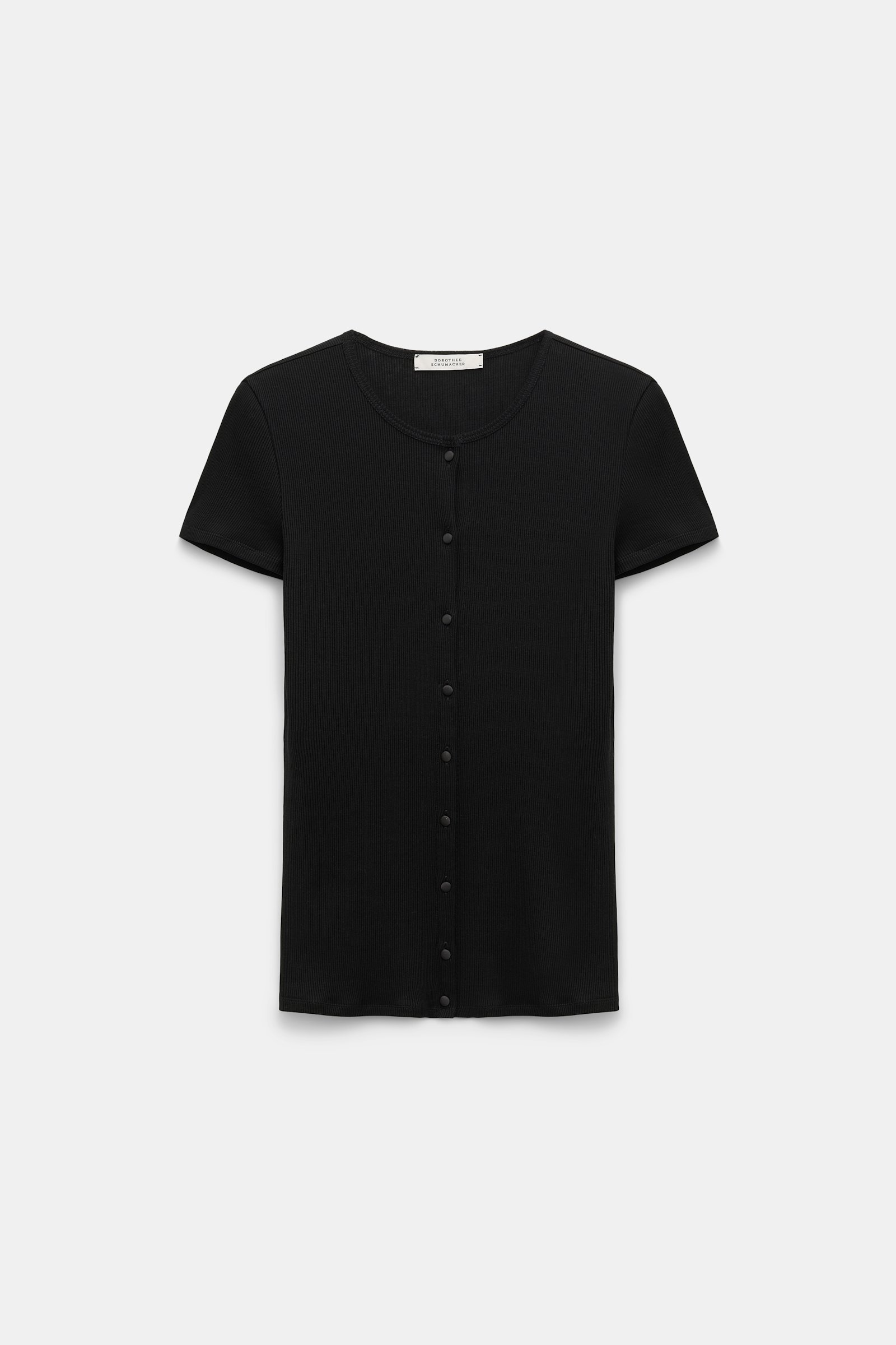 Dorothee Schumacher Rippenshirt pure black
