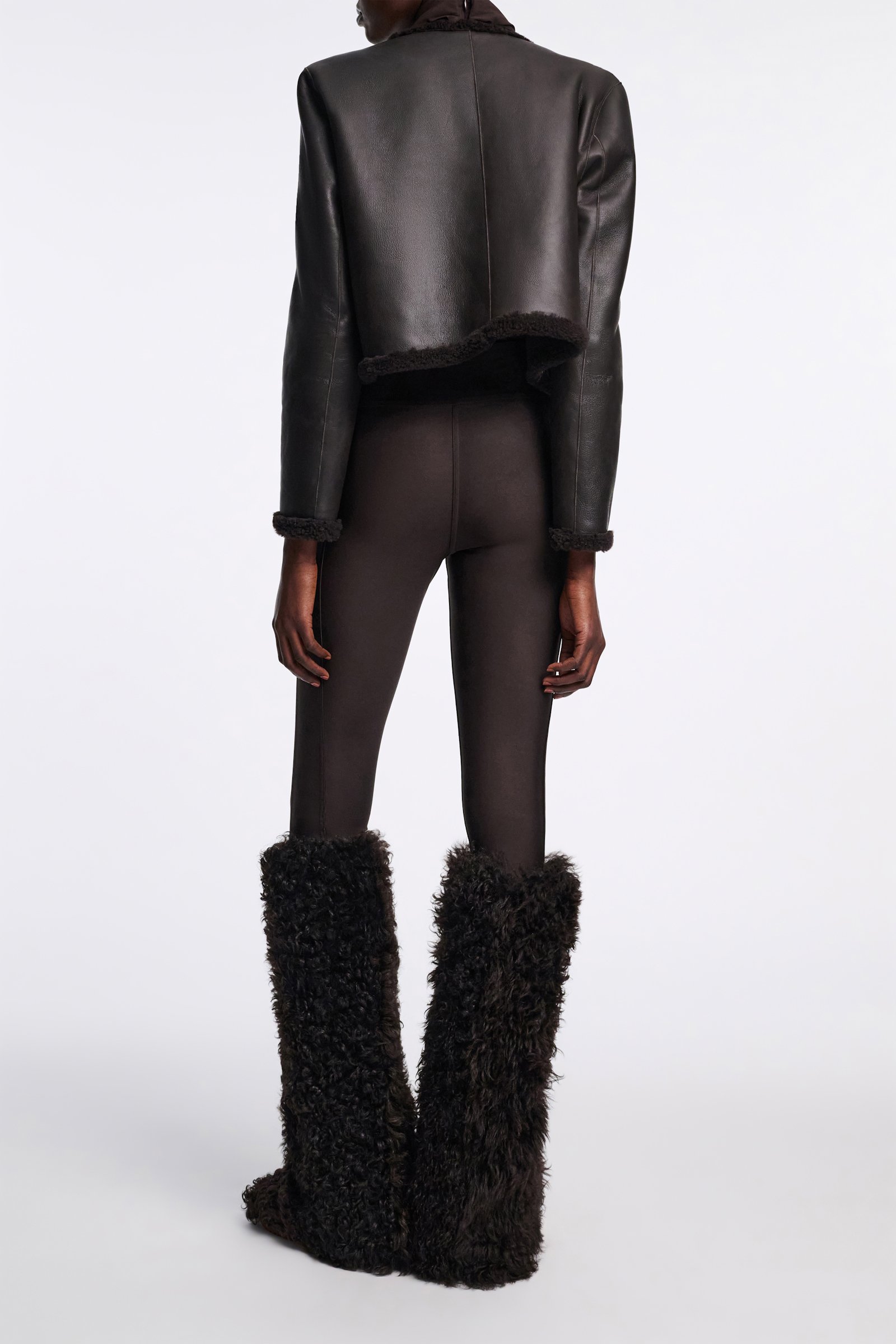 Dorothee Schumacher Leggings mit Seiteneinsatz dark chocolate