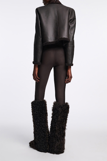 Dorothee Schumacher Leggings with side panel dark chocolate