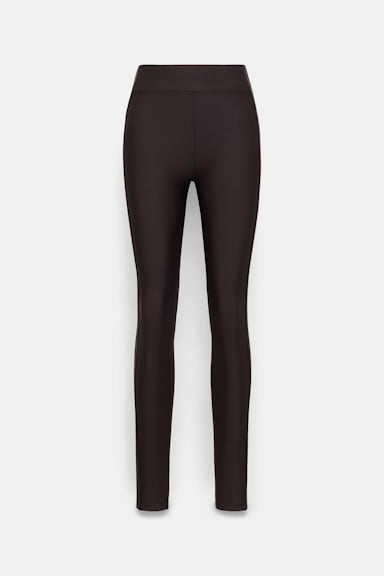 Dorothee Schumacher Leggings with side panel dark chocolate