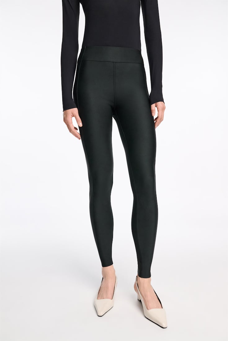 Dorothee Schumacher Leggings mit Seiteneinsatz pure black