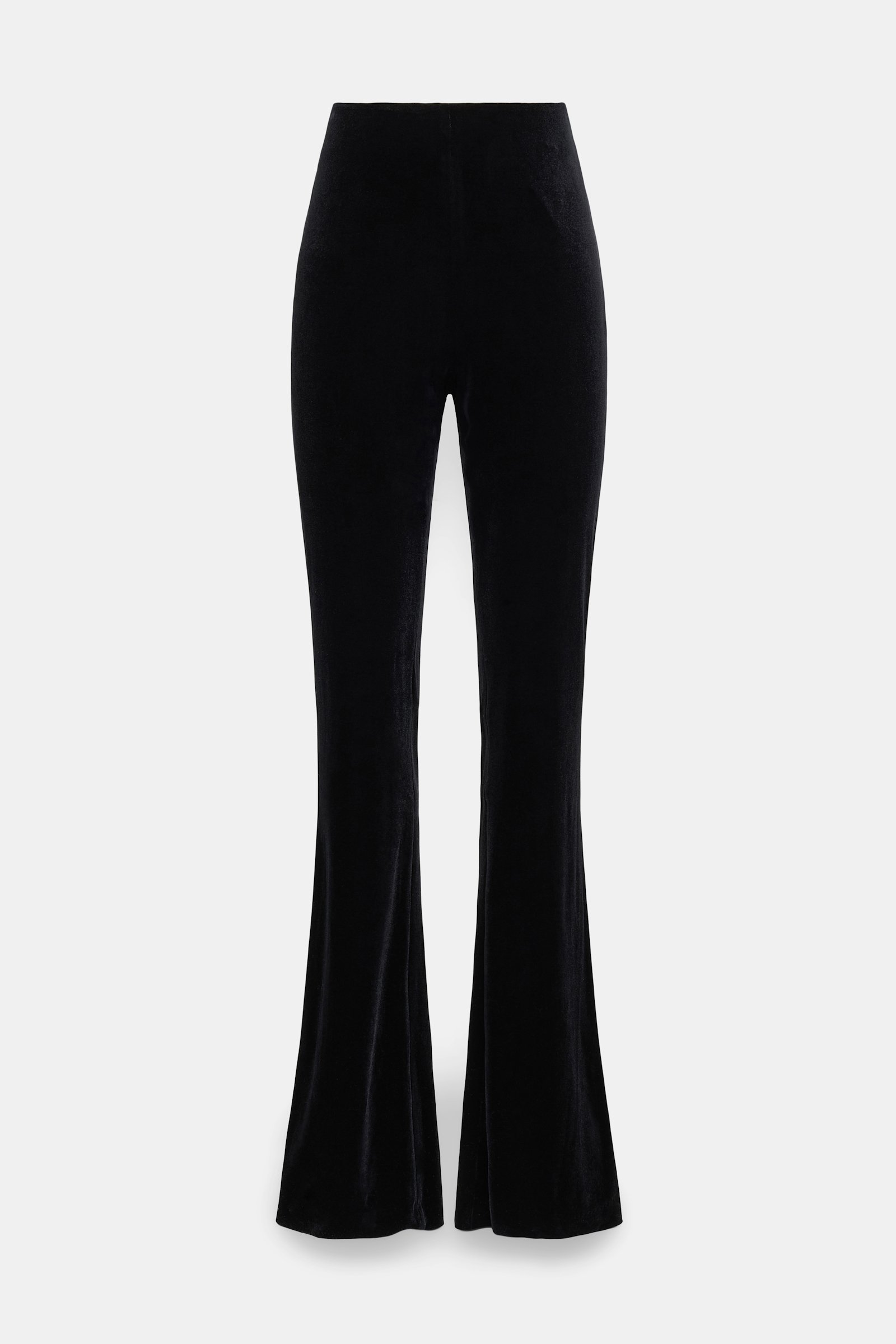 Dorothee Schumacher Stretch velvet flares pure black