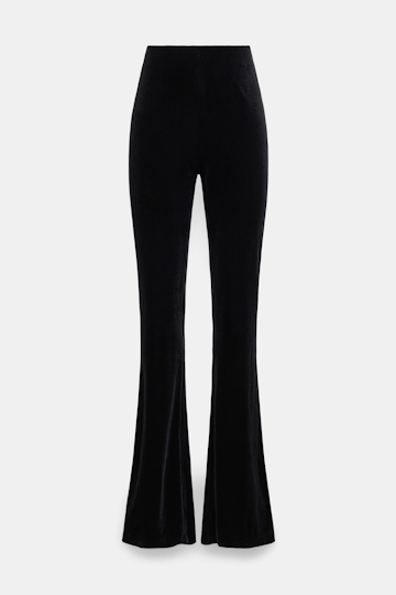 Dorothee Schumacher Stretch velvet flares pure black