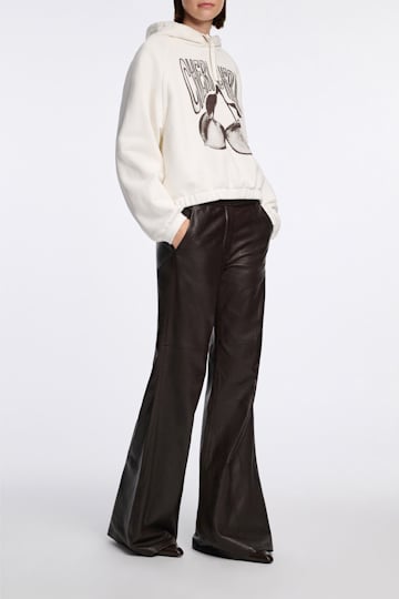 Dorothee Schumacher Hoodie mit "CHERI CHERI" Print camellia white