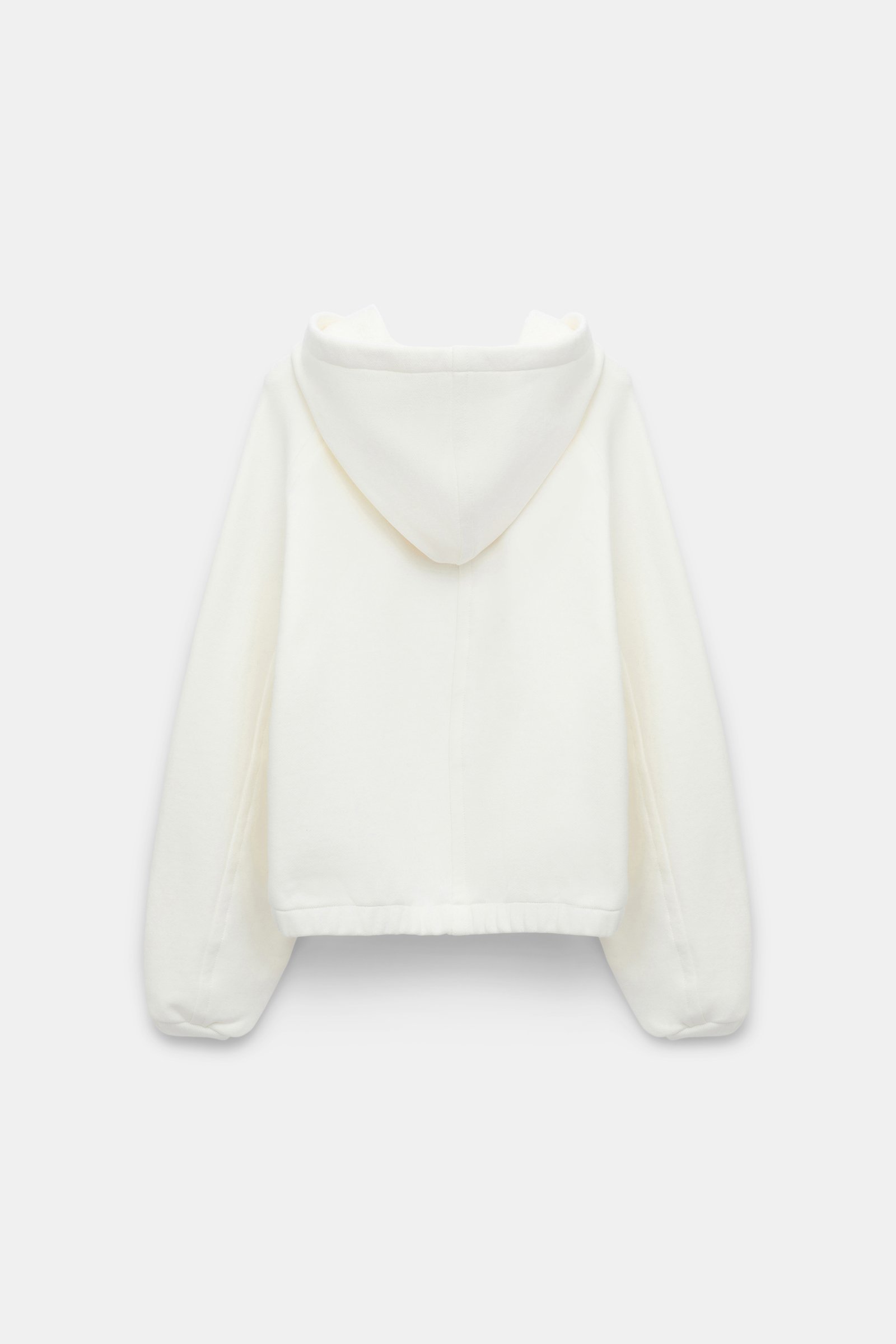 Dorothee Schumacher Hoodie mit "CHERI CHERI" Print camellia white