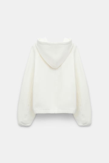 Dorothee Schumacher Hoodie mit "CHERI CHERI" Print camellia white