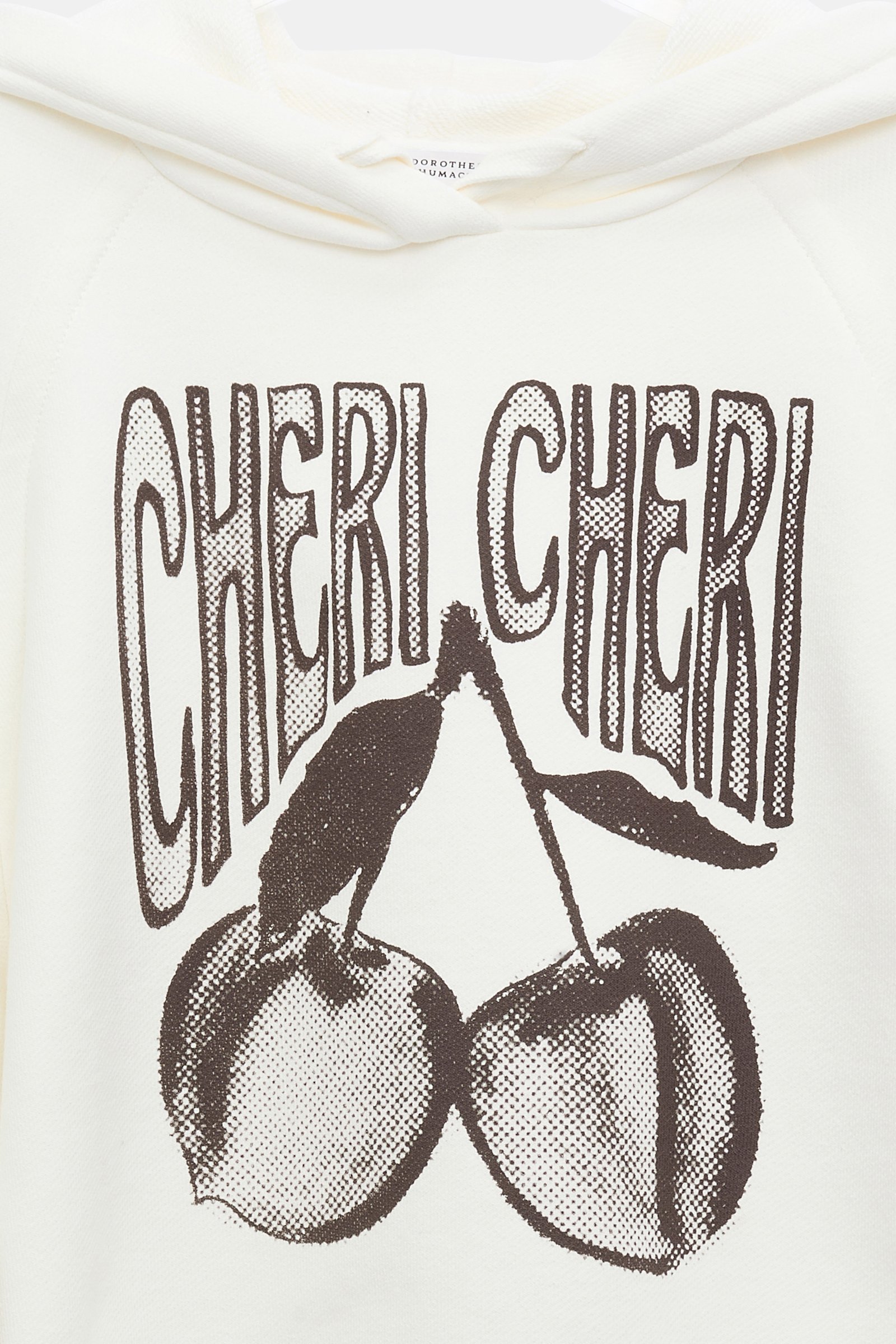 Dorothee Schumacher Hoodie mit "CHERI CHERI" Print camellia white