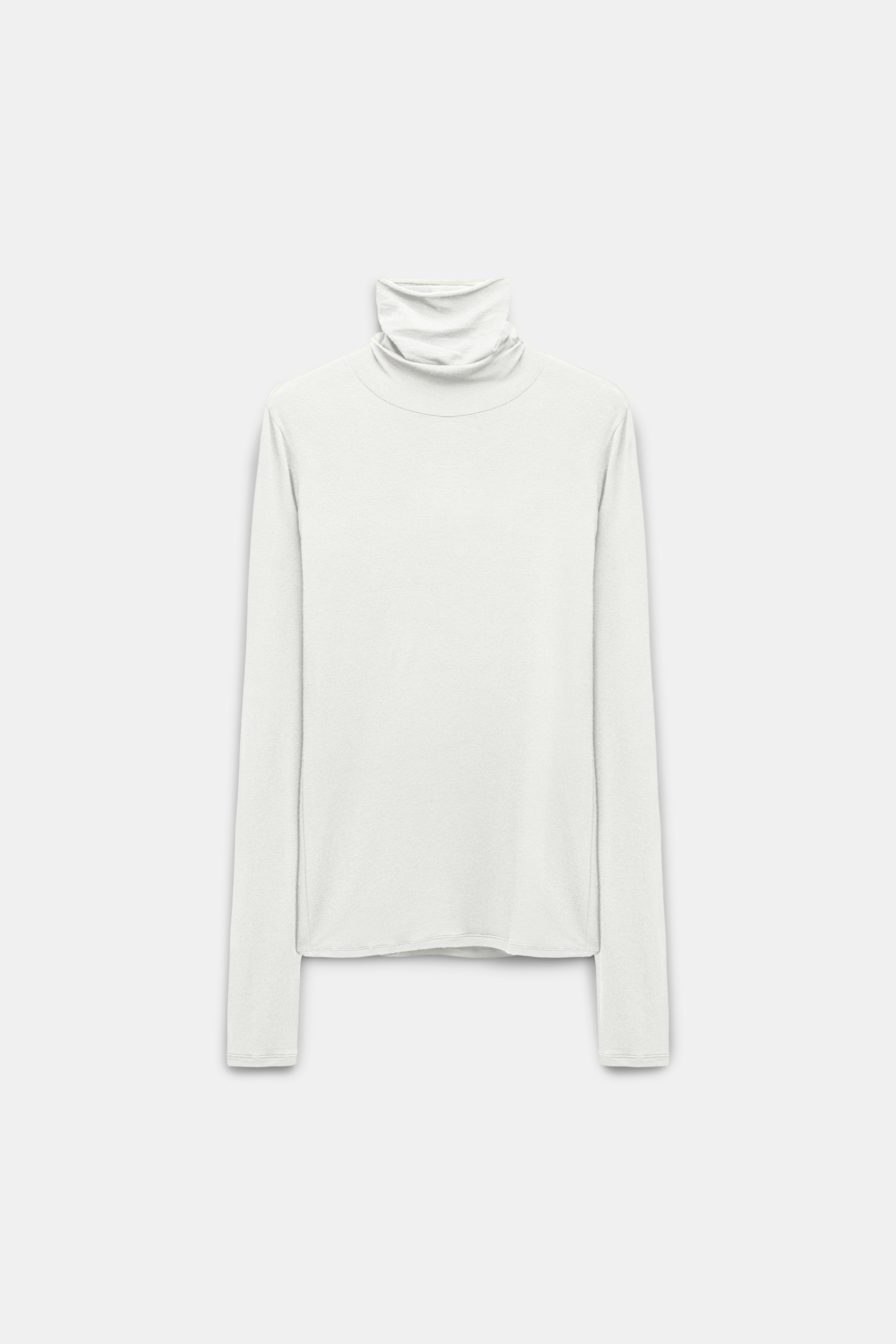 Dorothee Schumacher Softes Longsleeve mit Rollkragen eggshell