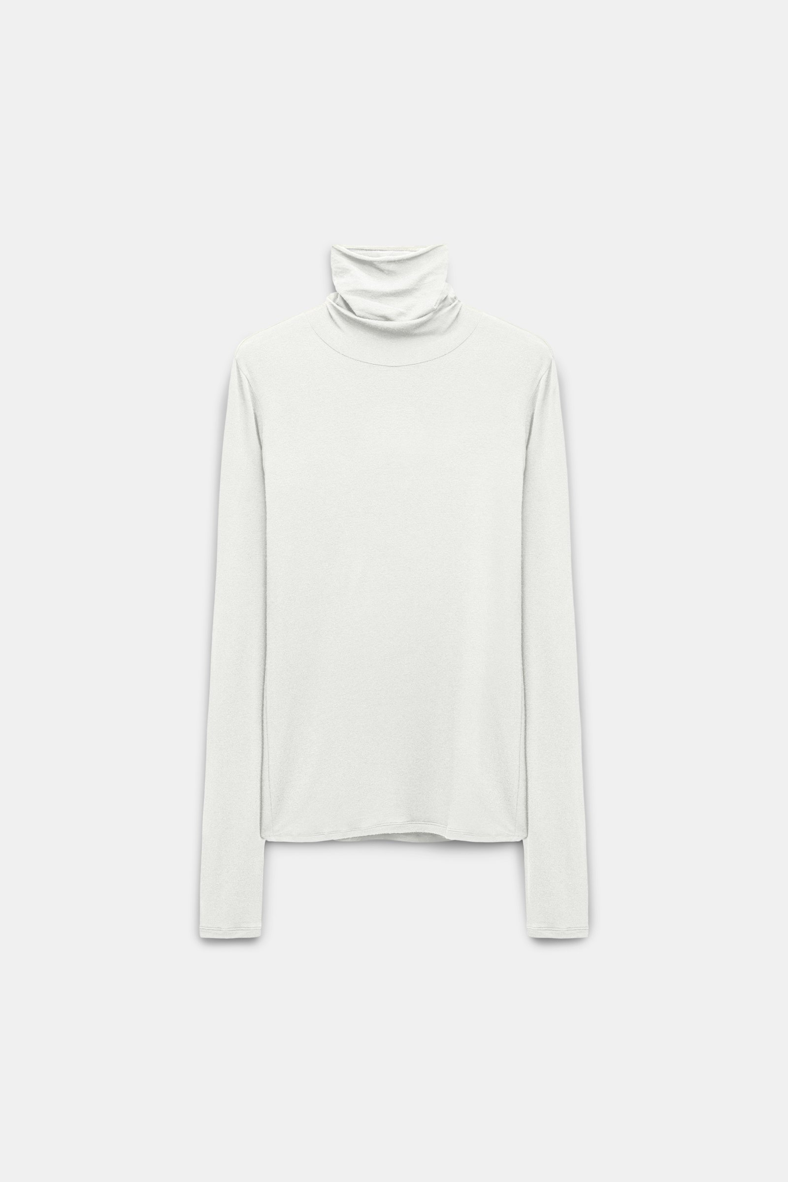 Dorothee Schumacher Softes Longsleeve mit Rollkragen eggshell