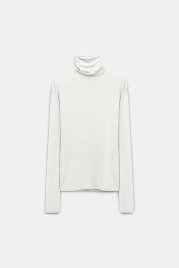 Dorothee Schumacher Softes Longsleeve mit Rollkragen eggshell