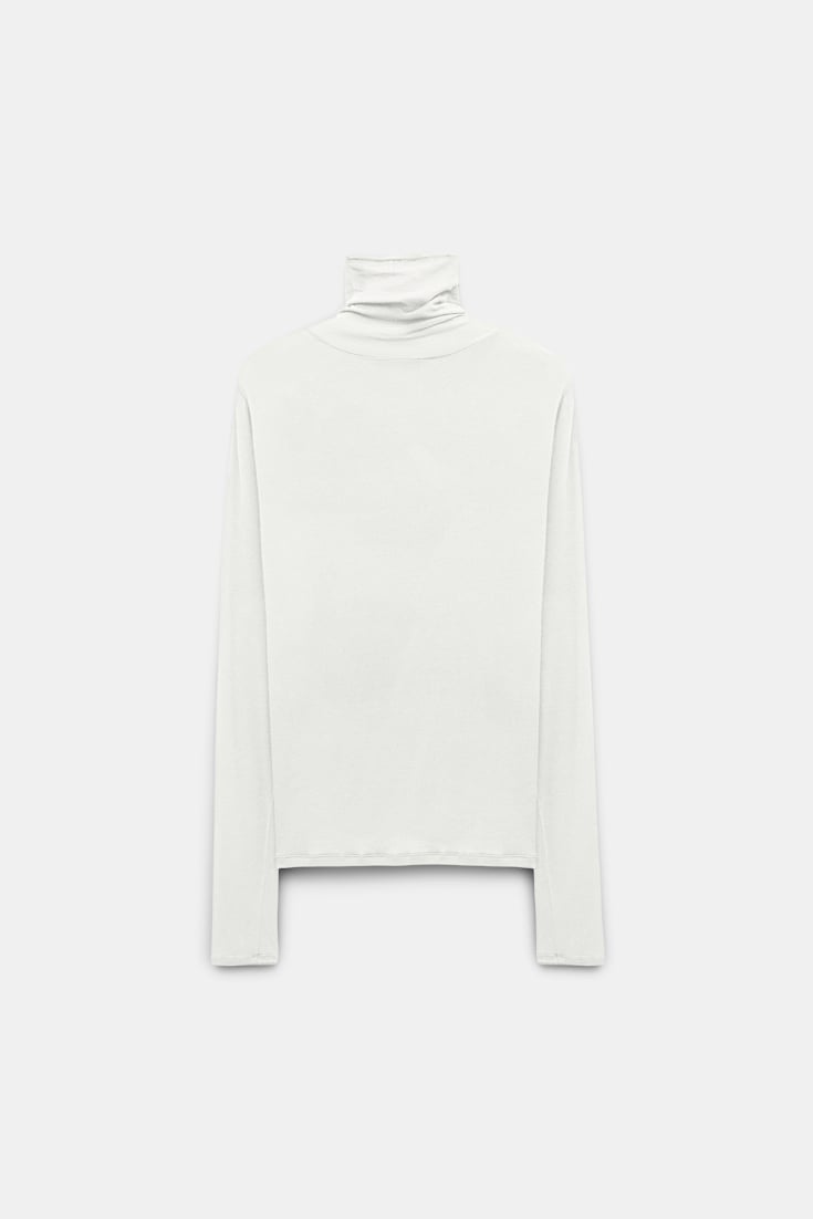 Dorothee Schumacher Softes Longsleeve mit Rollkragen eggshell