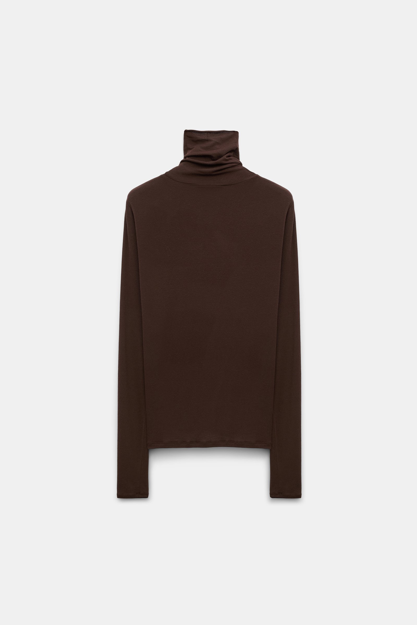 Dorothee Schumacher Softes Longsleeve mit Rollkragen chocolate