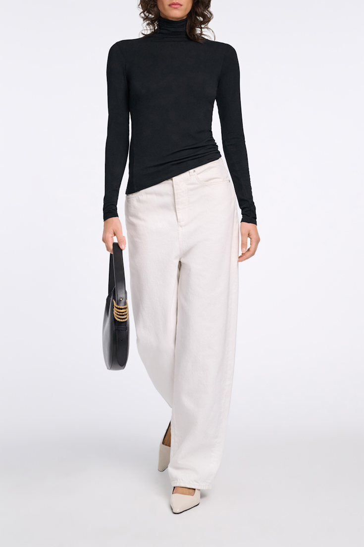 Dorothee Schumacher Long sleeve turtleneck pure black