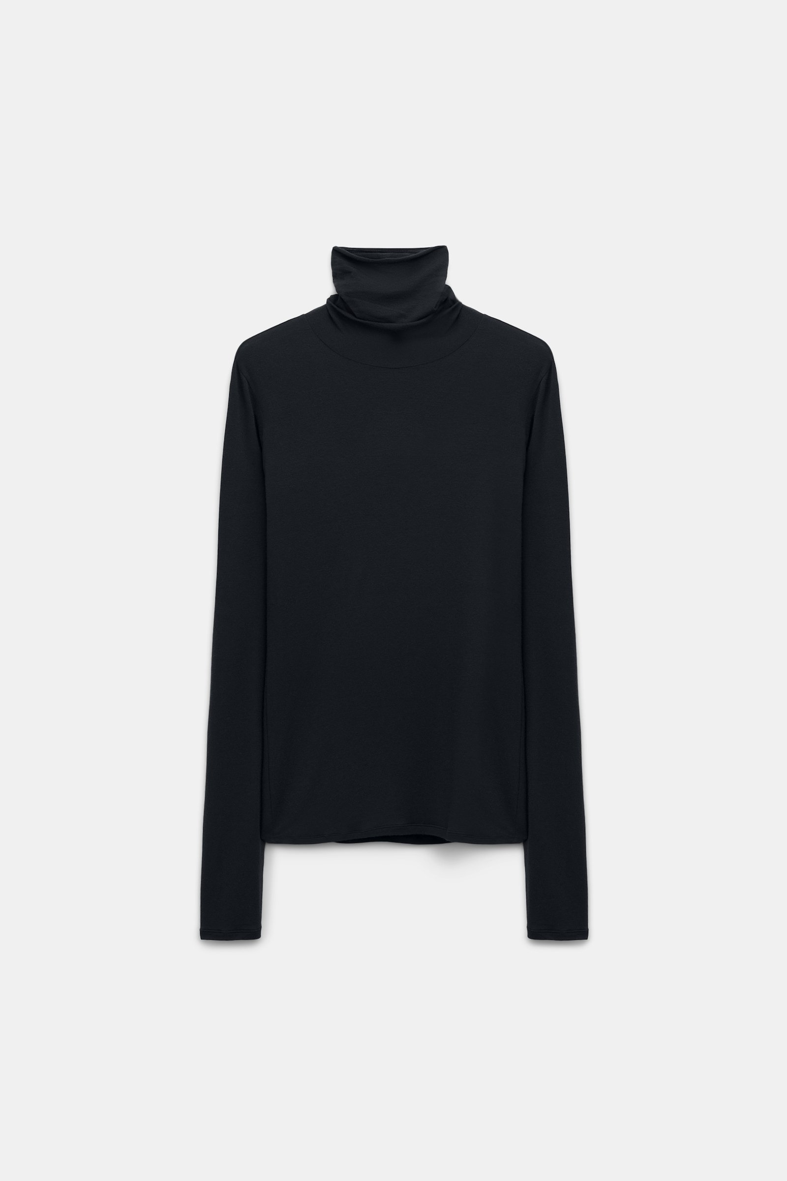 Dorothee Schumacher Softes Longsleeve mit Rollkragen pure black