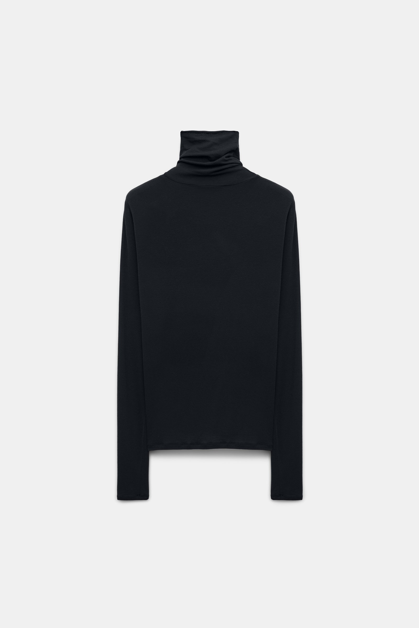 Dorothee Schumacher Softes Longsleeve mit Rollkragen pure black