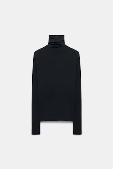 Dorothee Schumacher Long sleeve turtleneck pure black