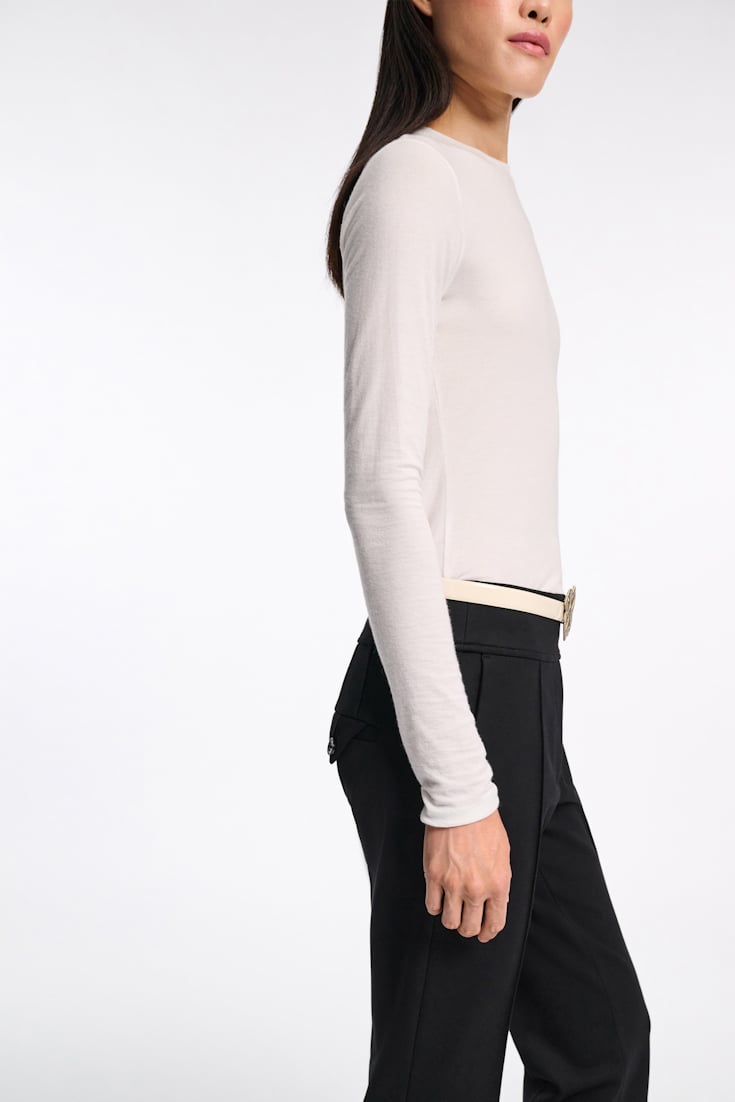 Dorothee Schumacher Softes Rundhalsshirt eggshell