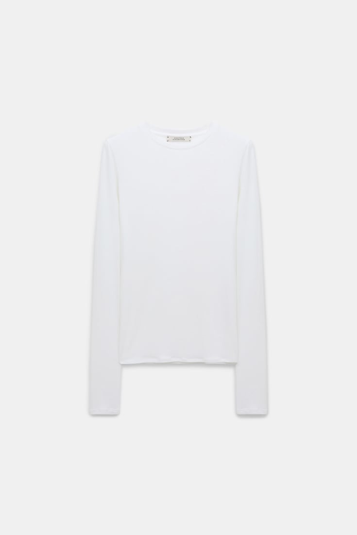 Dorothee Schumacher Softes Rundhalsshirt eggshell