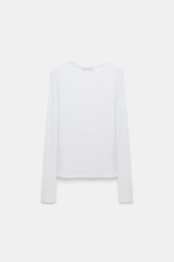 Dorothee Schumacher Long sleeve T-shirt eggshell