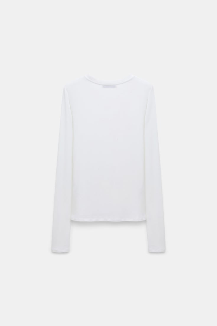 Dorothee Schumacher Softes Rundhalsshirt eggshell