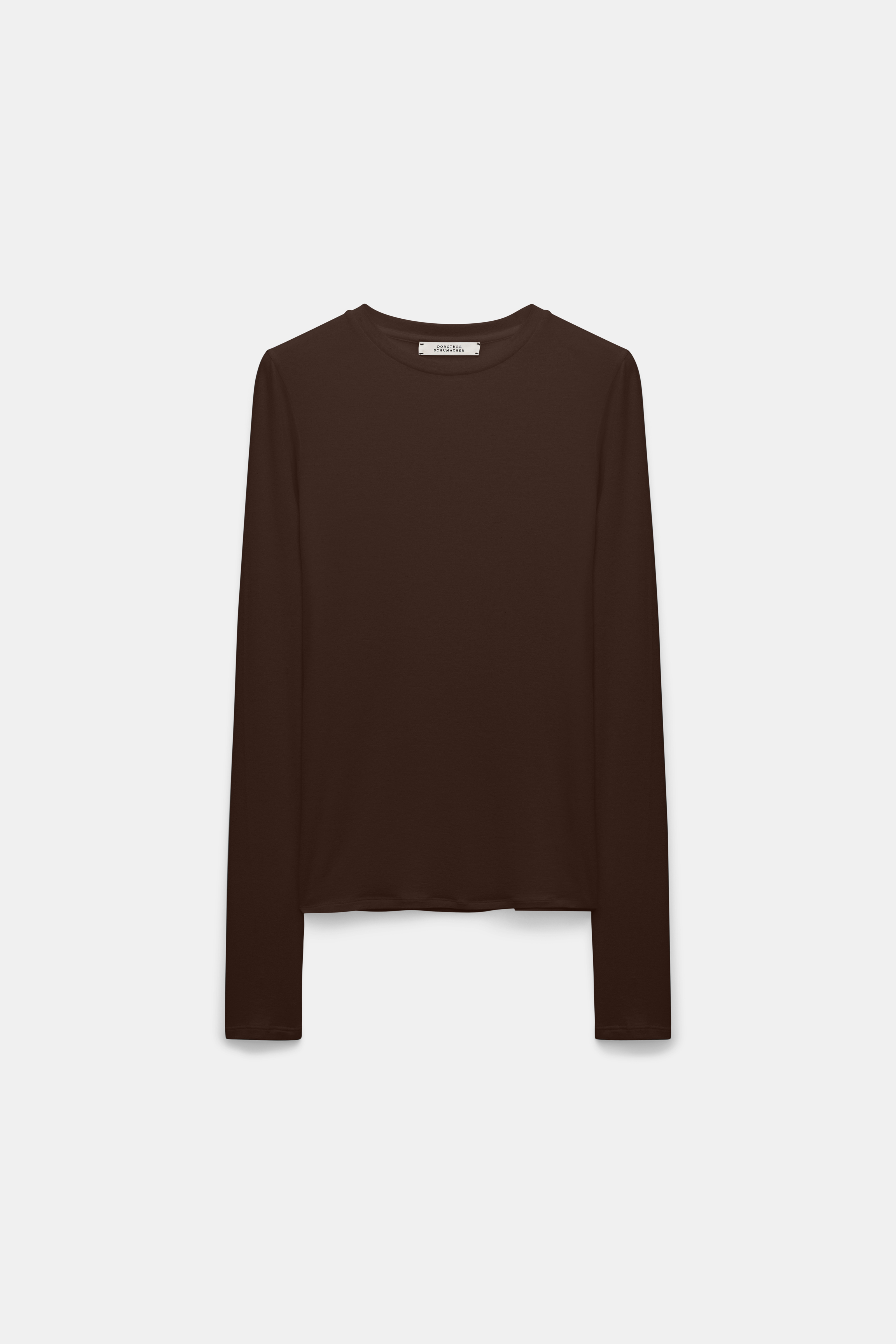 DOROTHEE SCHUMACHER◆Tシャツ/1/コットン/WHT/無地/201/72 32 02 SOFT SHAPE top | Dorothee Schumacher