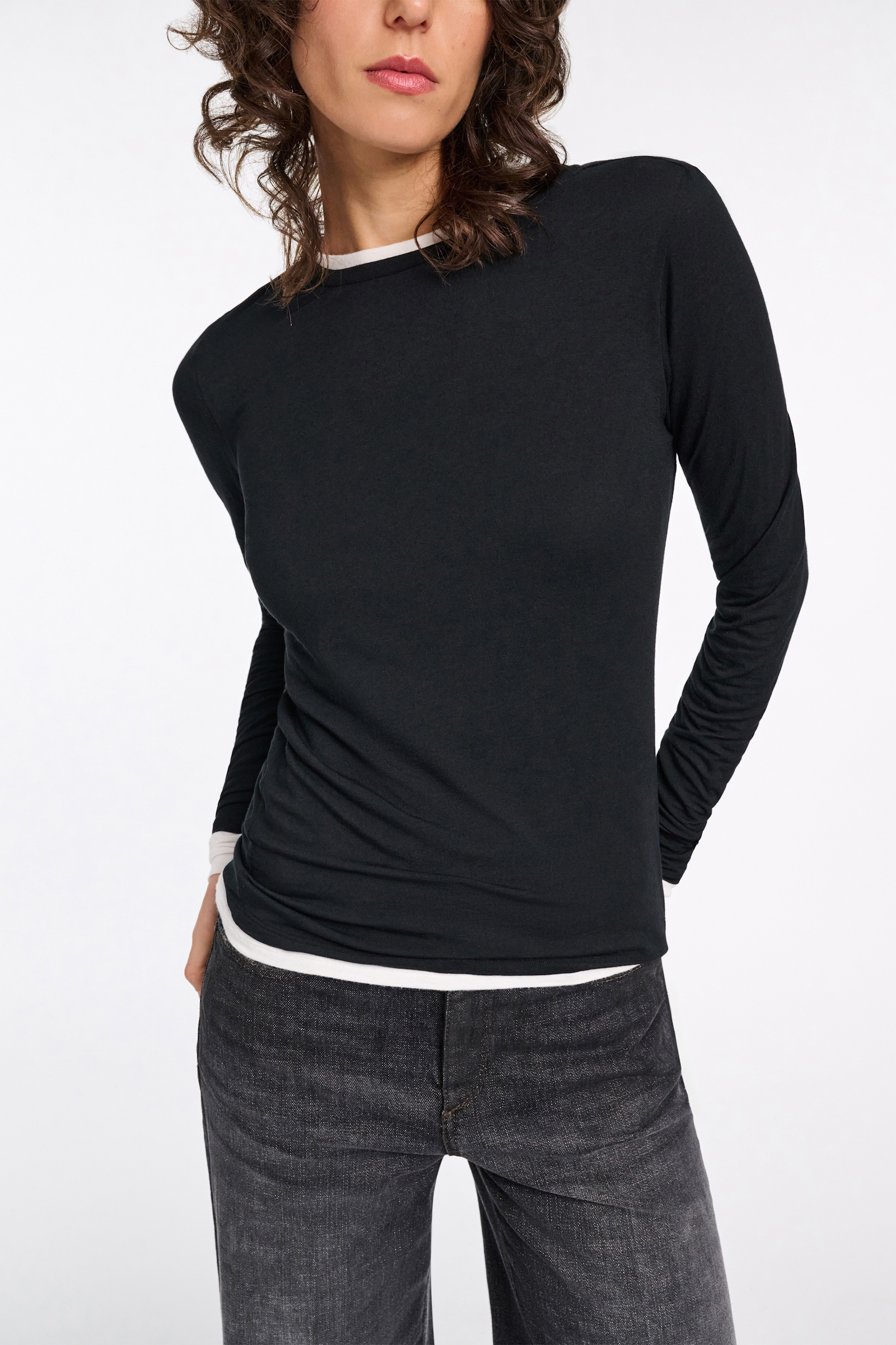 Dorothee Schumacher Long sleeve T-shirt pure black