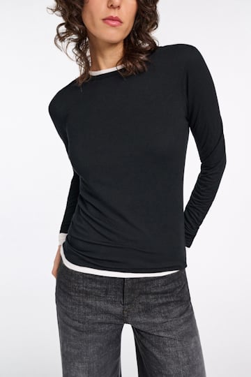 Dorothee Schumacher Long sleeve T-shirt pure black