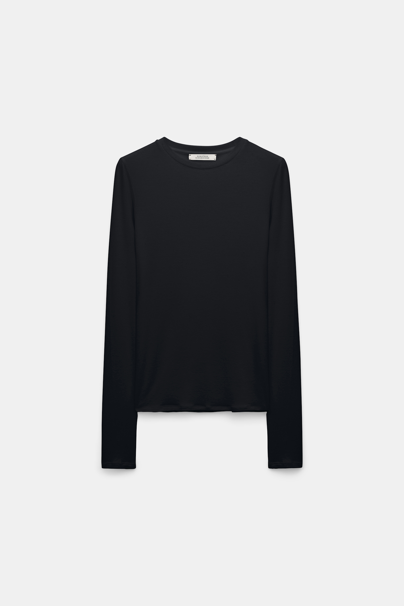 Dorothee Schumacher Softes Rundhalsshirt pure black