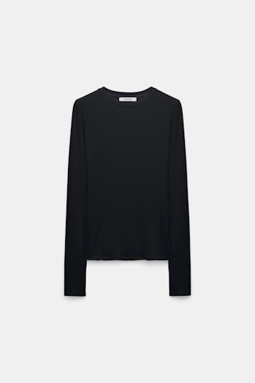 Dorothee Schumacher Softes Rundhalsshirt pure black