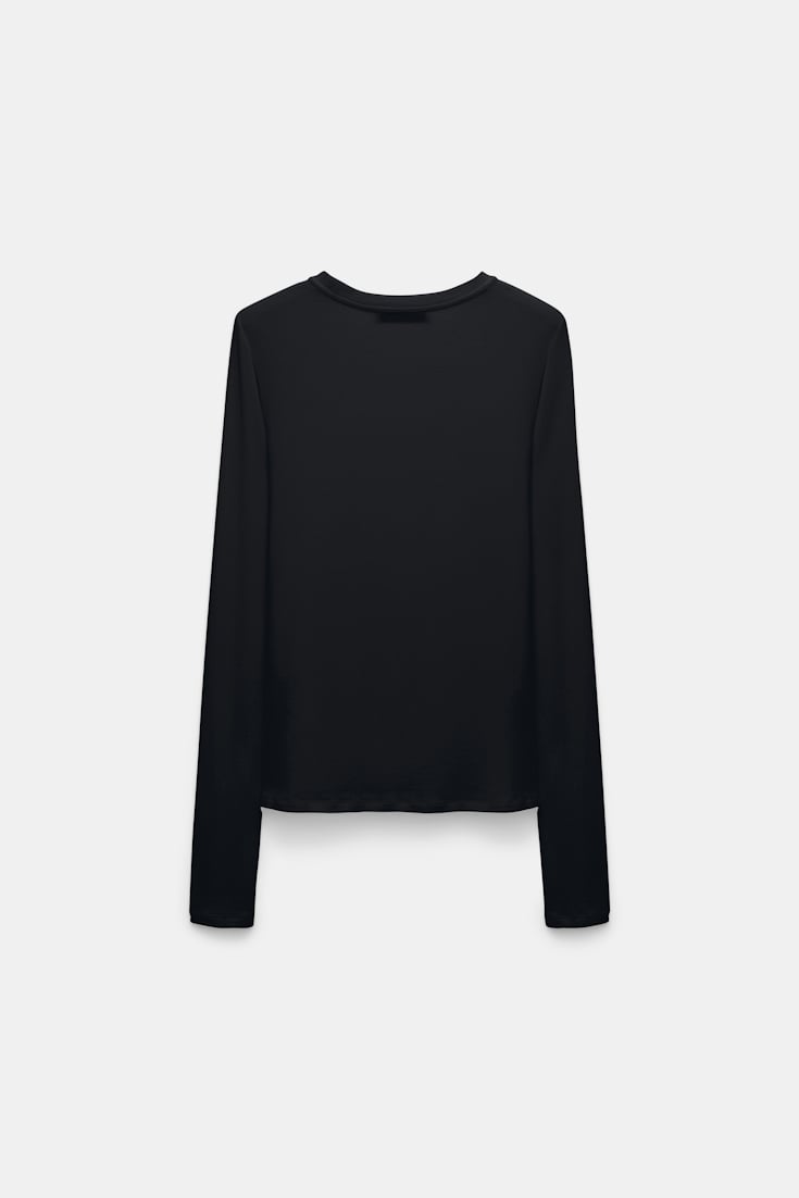 Dorothee Schumacher Softes Rundhalsshirt pure black