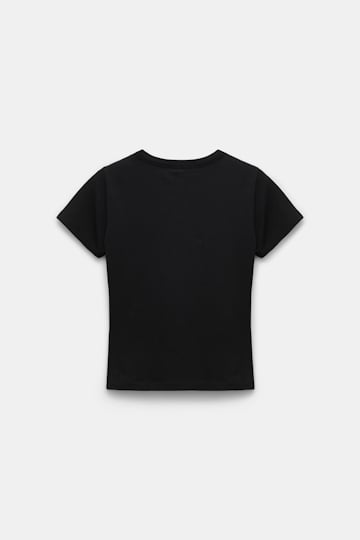 Dorothee Schumacher T-shirt with double layer neckline pure black