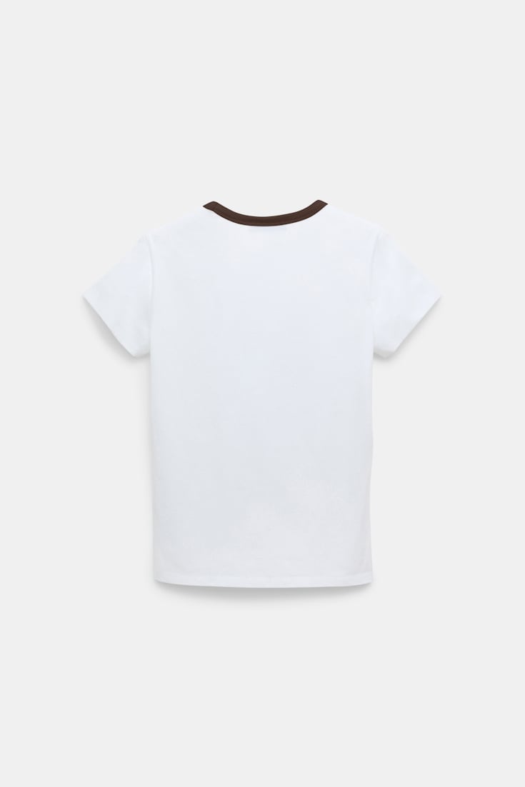Dorothee Schumacher Rundhalsshirt mit "CHERI CHERI" Print camellia white