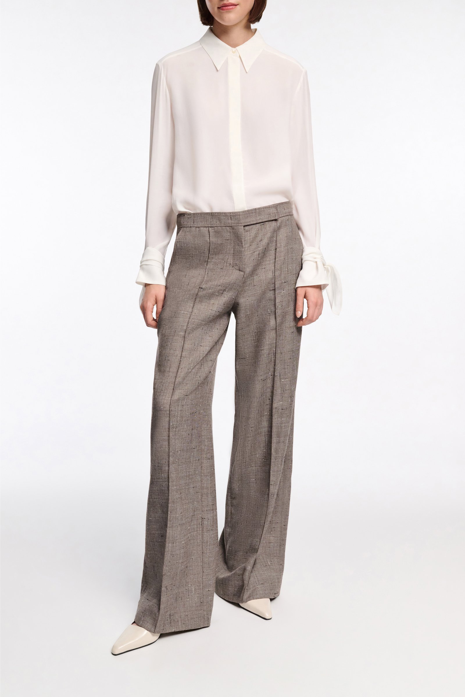Dorothee Schumacher Hose mit weitem Bein pepper & chocoloate