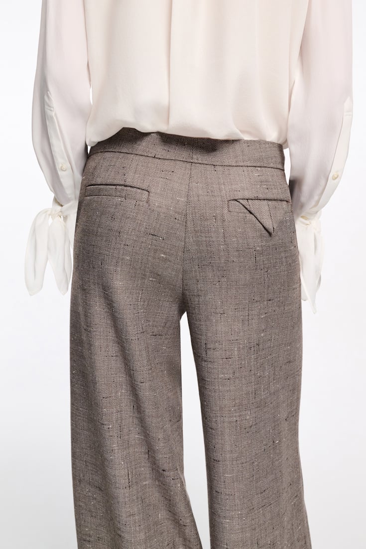 Dorothee Schumacher Hose mit weitem Bein pepper & chocoloate