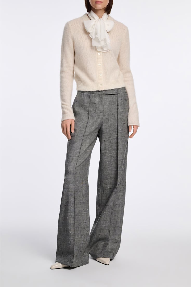 Dorothee Schumacher Hose mit weitem Bein pepper & salt