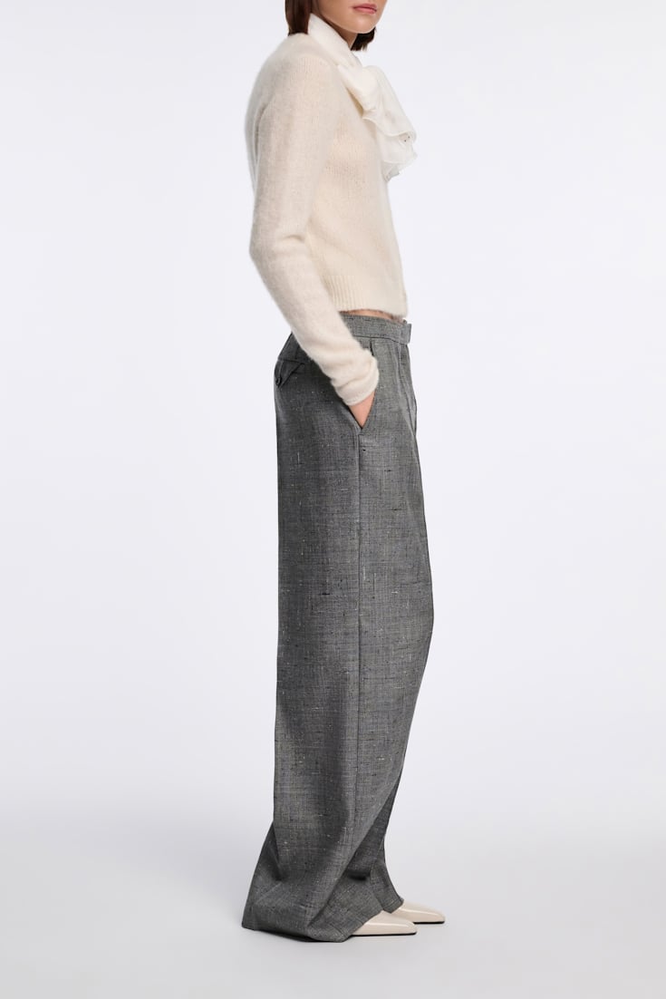 Dorothee Schumacher Hose mit weitem Bein pepper & salt