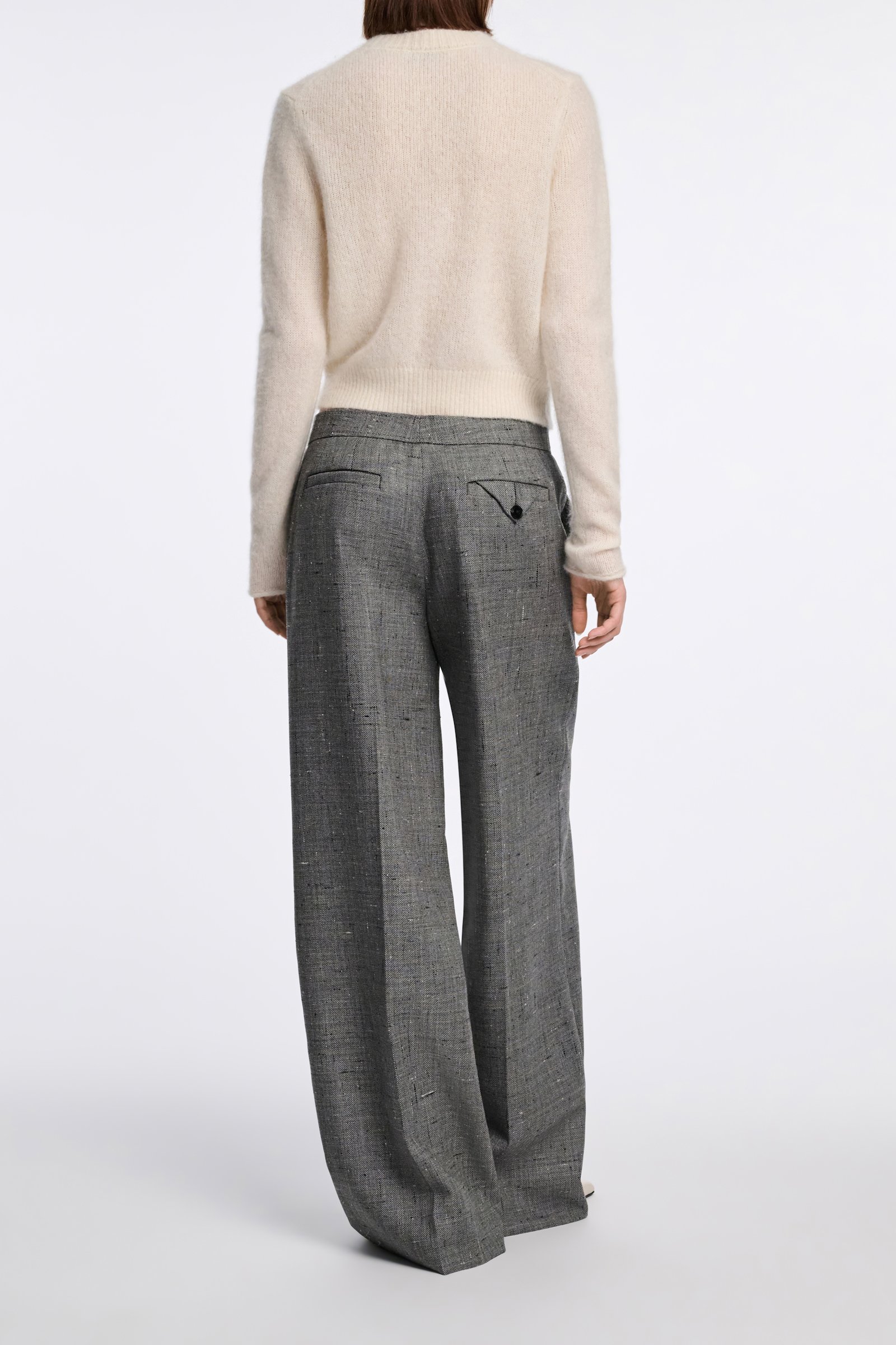 Dorothee Schumacher Hose mit weitem Bein pepper & salt