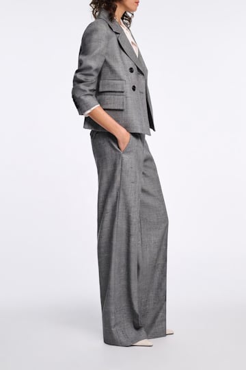 Dorothee Schumacher Hose mit weitem Bein pepper & salt