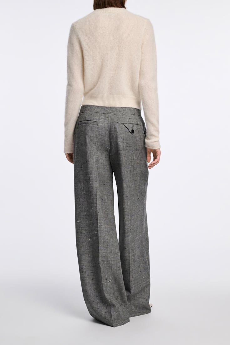 Dorothee Schumacher Hose mit weitem Bein pepper & salt