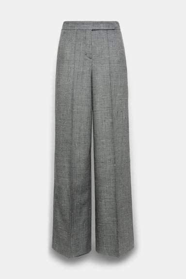 Dorothee Schumacher Hose mit weitem Bein pepper & salt