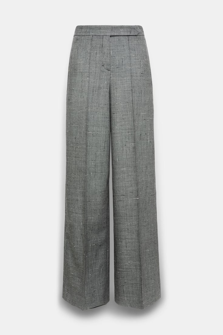 Dorothee Schumacher Hose mit weitem Bein pepper & salt