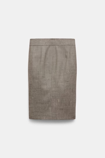 Dorothee Schumacher Pencilskirt mit breitem Bund pepper & chocolate