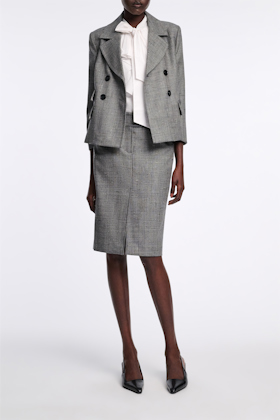 Dorothee Schumacher Pencil skirt in virgin wool pepper & salt