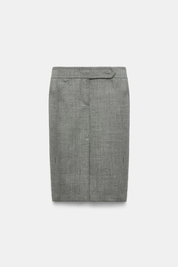 Dorothee Schumacher Pencil skirt in virgin wool pepper & salt