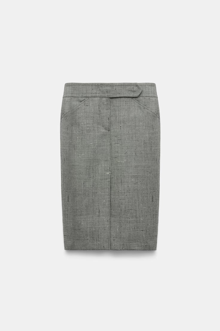 Dorothee Schumacher Pencil skirt in virgin wool pepper & salt