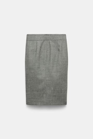 Dorothee Schumacher Pencilskirt mit breitem Bund pepper & salt
