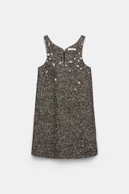 Dorothee Schumacher Handbesticktes Shift Dress chocolate tweed